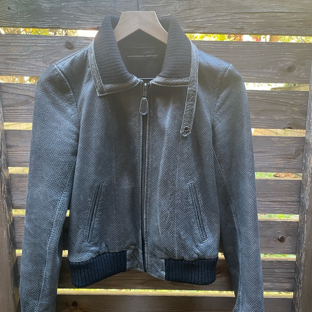 Balenciaga leather jacket